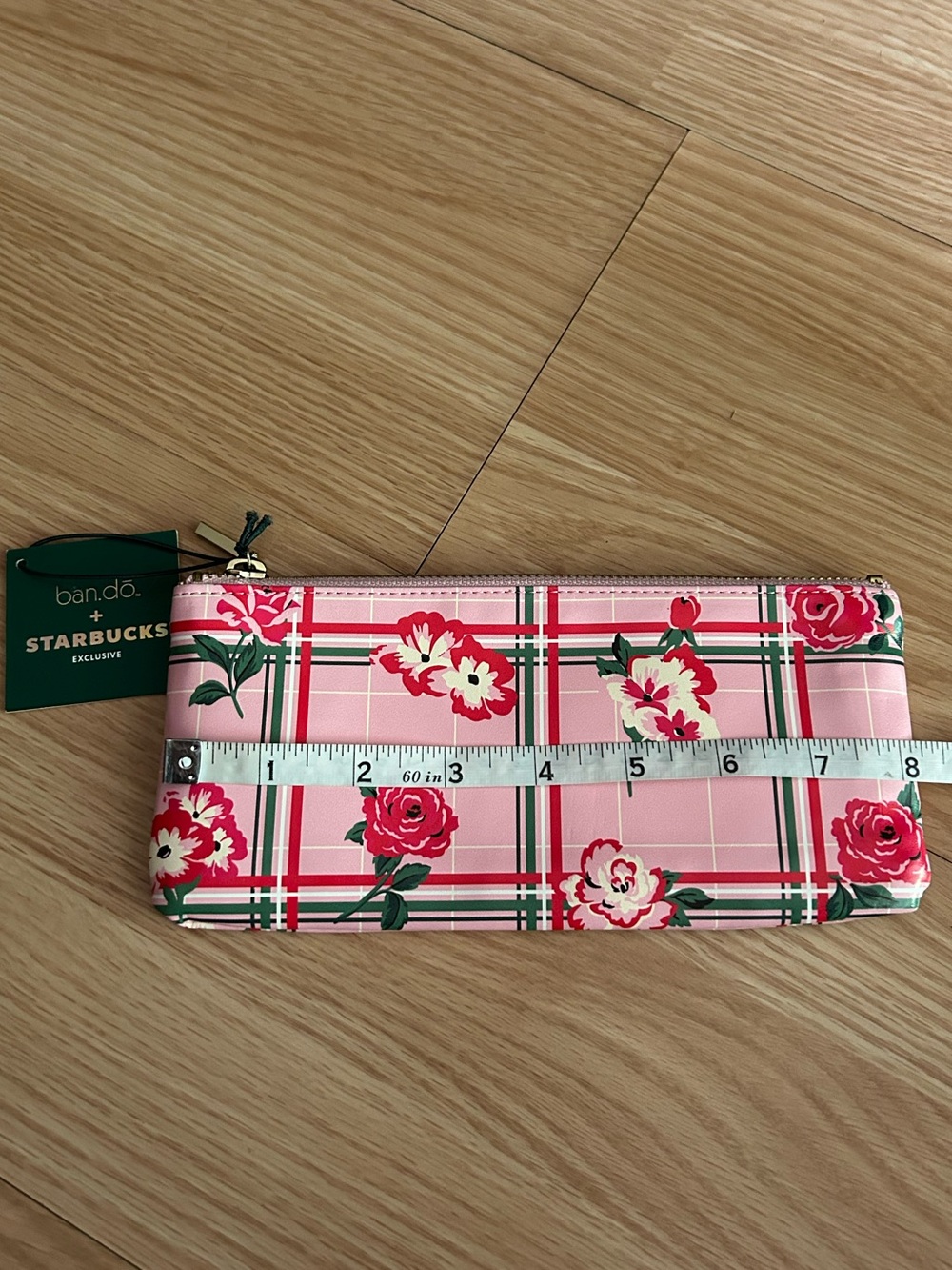 NWT ban.do + Starbucks Floral Mini Pouch - Picture 3 of 5